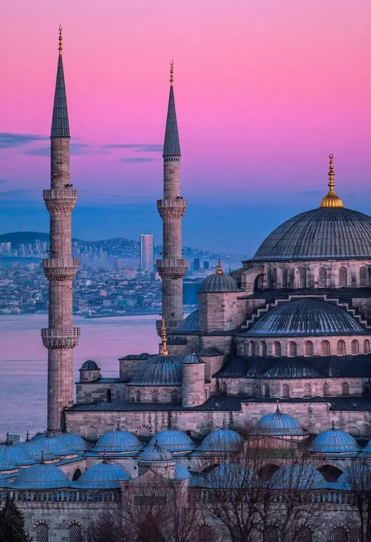 The Blue Mosque, Istanbul, at dusk
